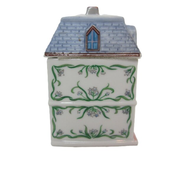 Original Lenox Spice Village Garlic Spice Jar Cottage House Ceramic - Picture 4 of 8